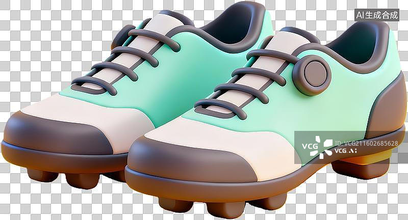 【AI数字艺术】卡通足球鞋设计展示图片素材