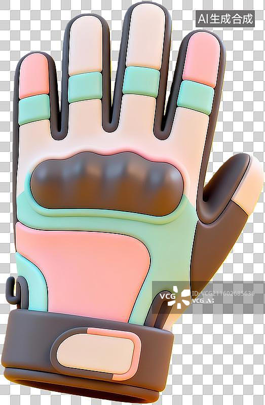 【AI数字艺术】彩色防护手套设计展示图片素材