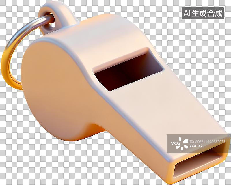 【AI数字艺术】金属口哨特写展示图片素材