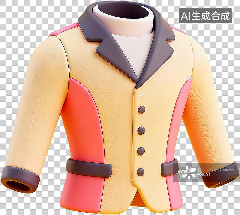 【AI数字艺术】3D风格多彩外套设计图片素材