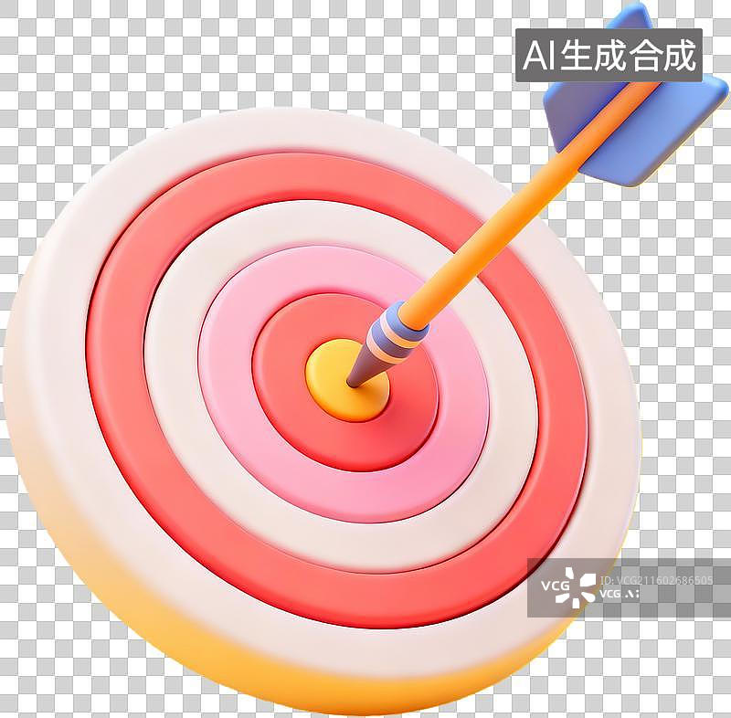 【AI数字艺术】飞镖命中靶心的瞬间图片素材