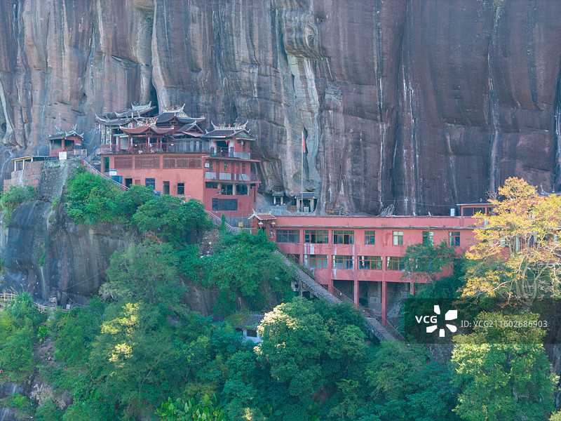 福建省三明市永安市，桃源洞，百丈岩，马氏真仙祖庙图片素材