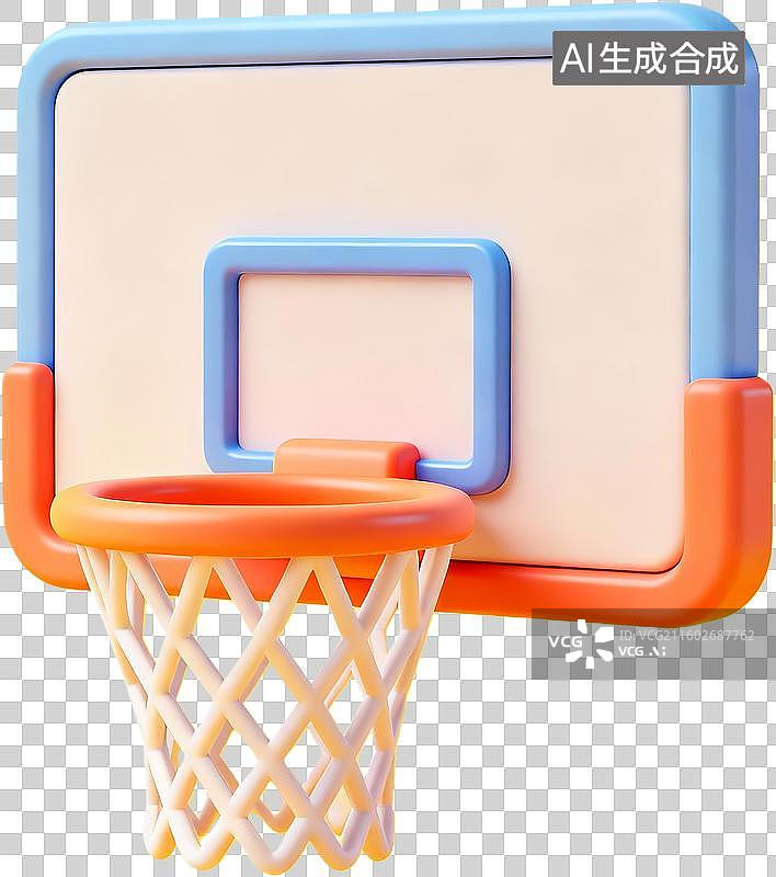 【AI数字艺术】卡通篮球框创意设计图片素材