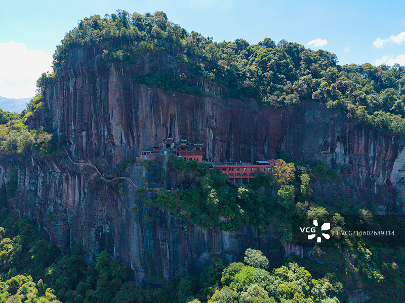 福建省三明市永安市，桃源洞，百丈岩，马氏真仙祖庙图片素材