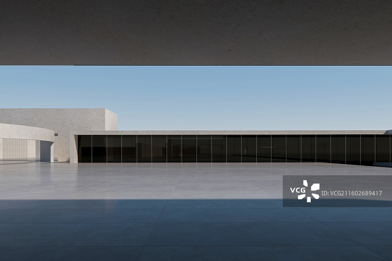 现代展厅建筑外立面图片素材