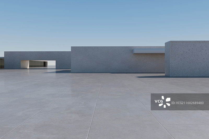 现代展厅建筑外立面图片素材