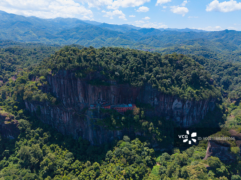 福建省三明市永安市，桃源洞，百丈岩，马氏真仙祖庙图片素材