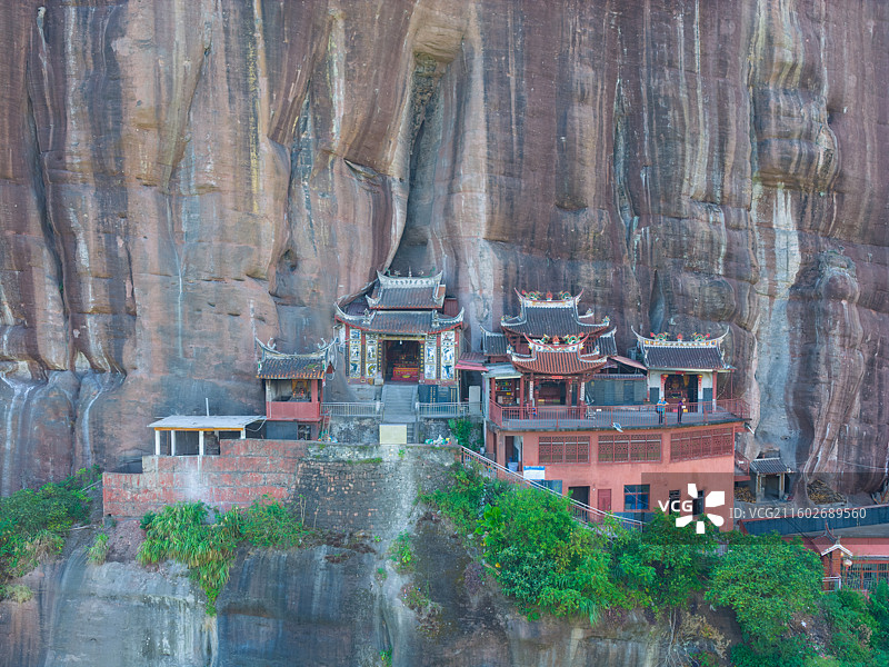 福建省三明市永安市，桃源洞，百丈岩，马氏真仙祖庙图片素材
