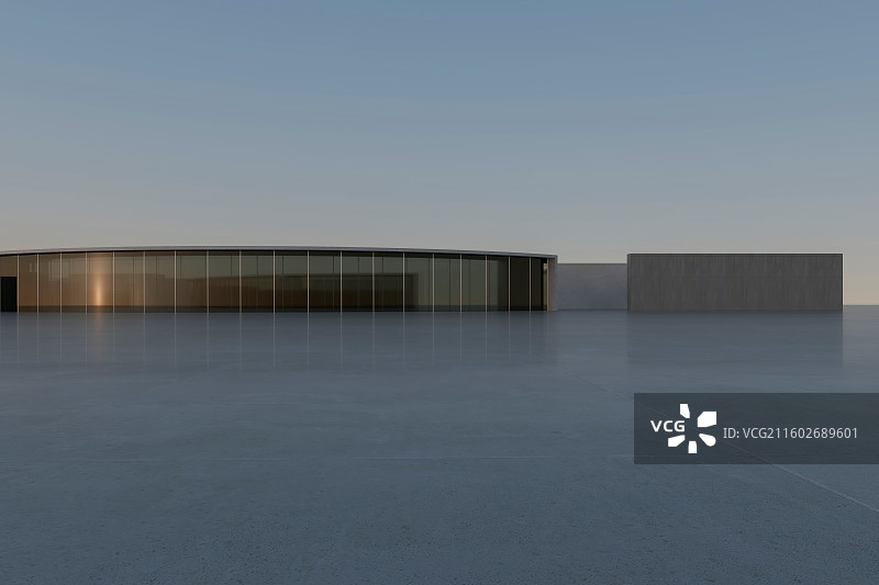 现代展厅建筑外立面图片素材