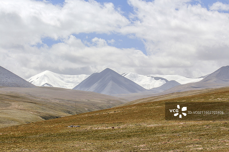 走进可可西里西王母瑶池线图片素材