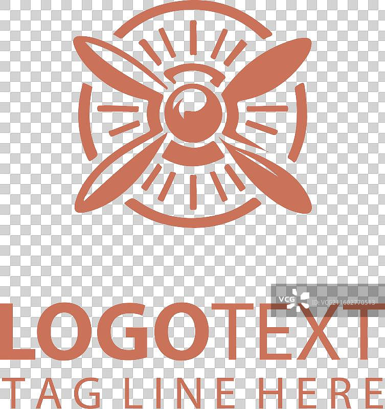 螺旋桨飞机标志图片素材