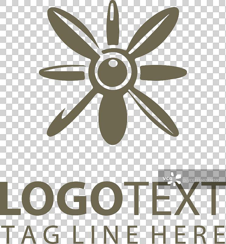 螺旋桨飞机标志图片素材