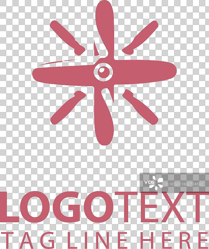 螺旋桨飞机标志图片素材