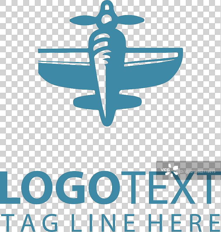螺旋桨飞机标志图片素材