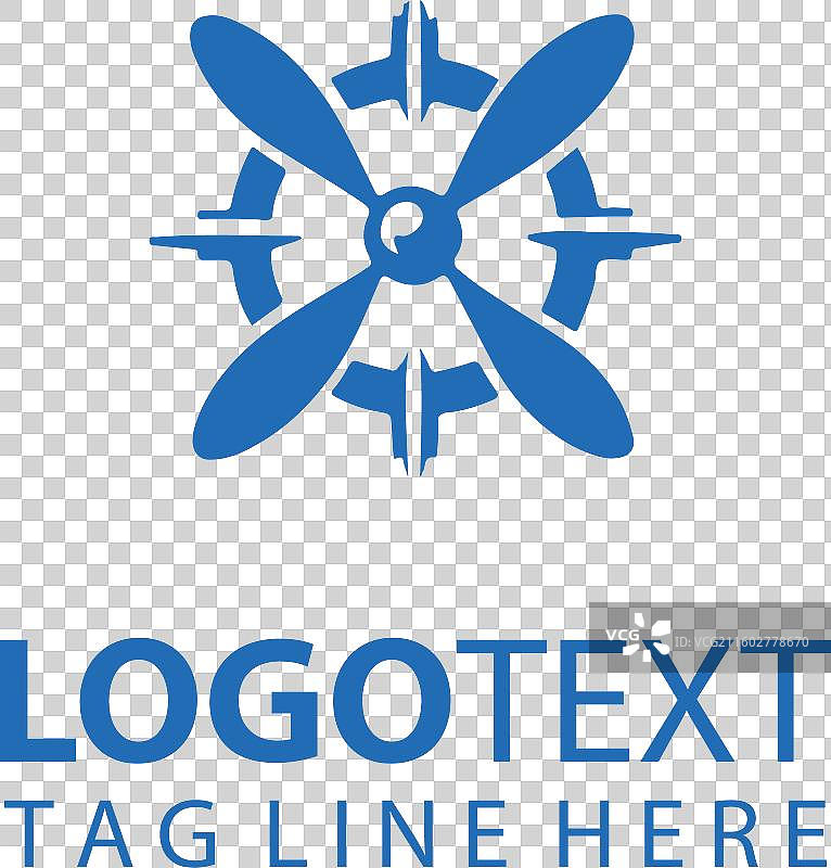 螺旋桨飞机标志图片素材