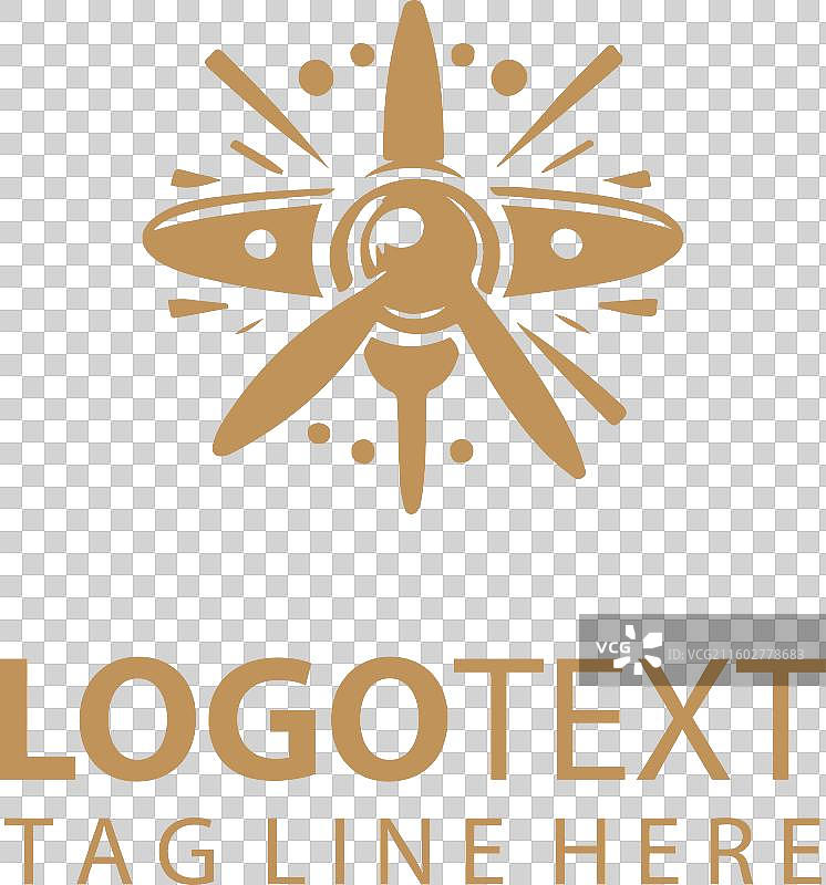 螺旋桨飞机标志图片素材