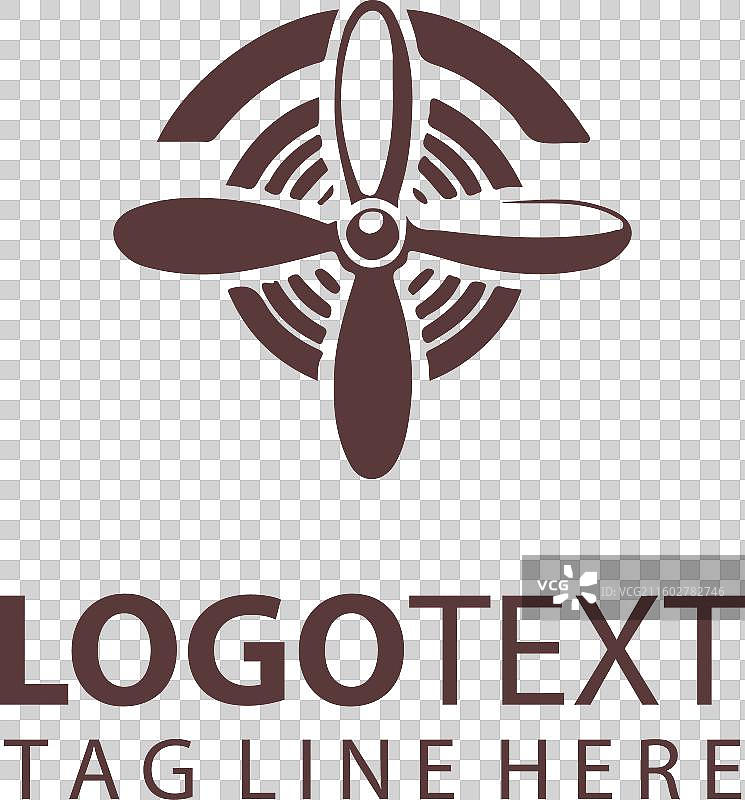 螺旋桨飞机标志图片素材