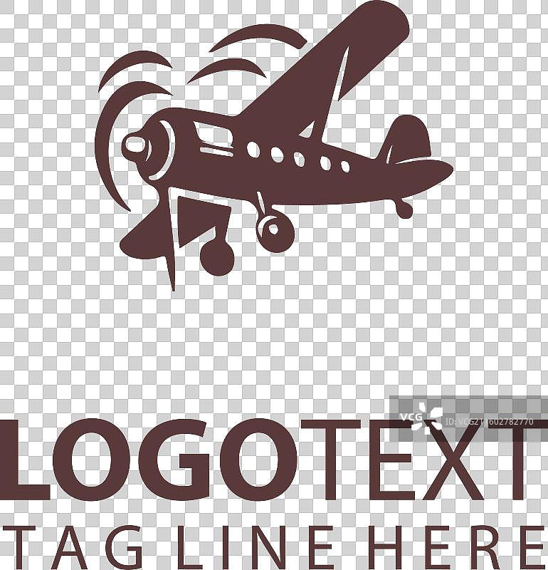 螺旋桨飞机标志图片素材