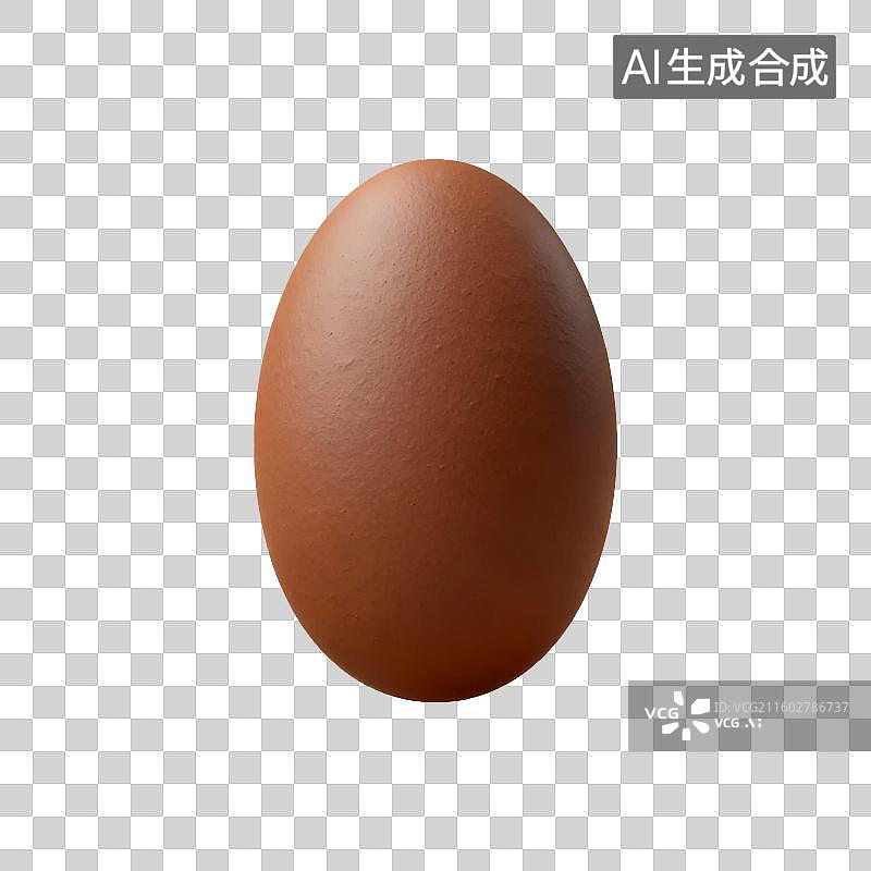 【AI数字艺术】一个棕色的鸡蛋图片素材