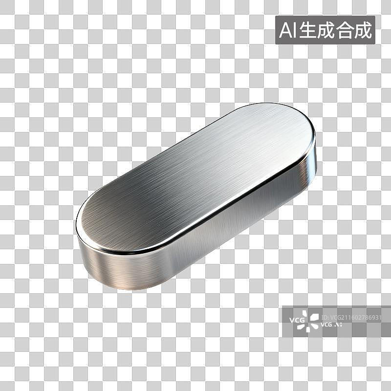 【AI数字艺术】不锈钢长方形光滑物体图片素材