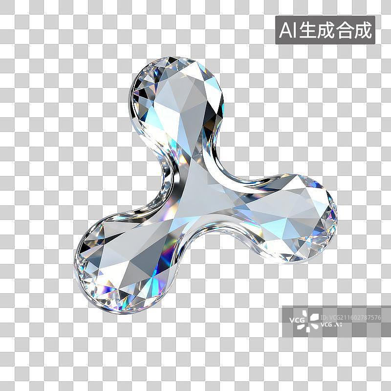 【AI数字艺术】闪亮钻石造型指尖陀螺图片素材
