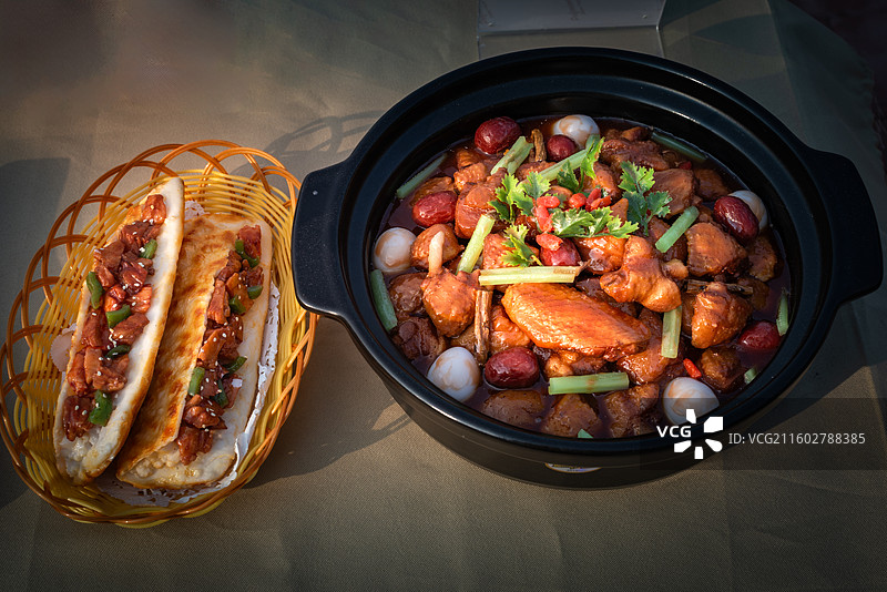 驴肉火烧  火锅鸡 模型沧州非物质遗产图片素材