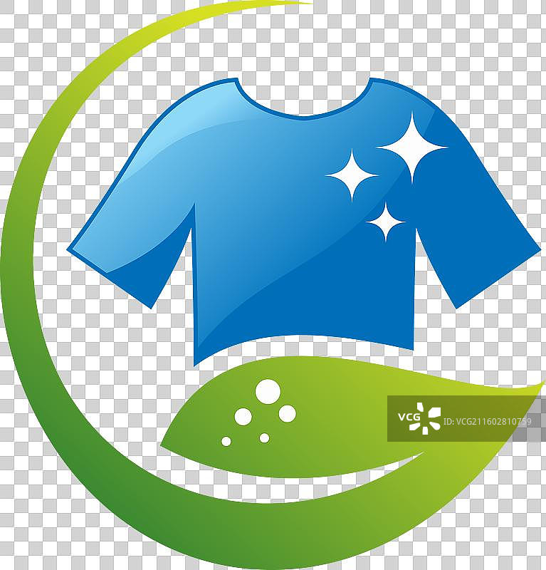 清洁洗衣服务标志设计模板图片素材