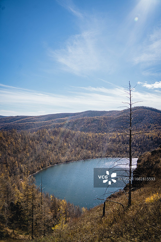 秋天的阿尔山 驼峰岭 杜鹃湖图片素材