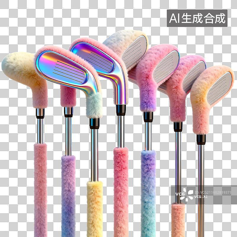 【AI数字艺术】可爱童趣毛绒风商务元素建模图片素材