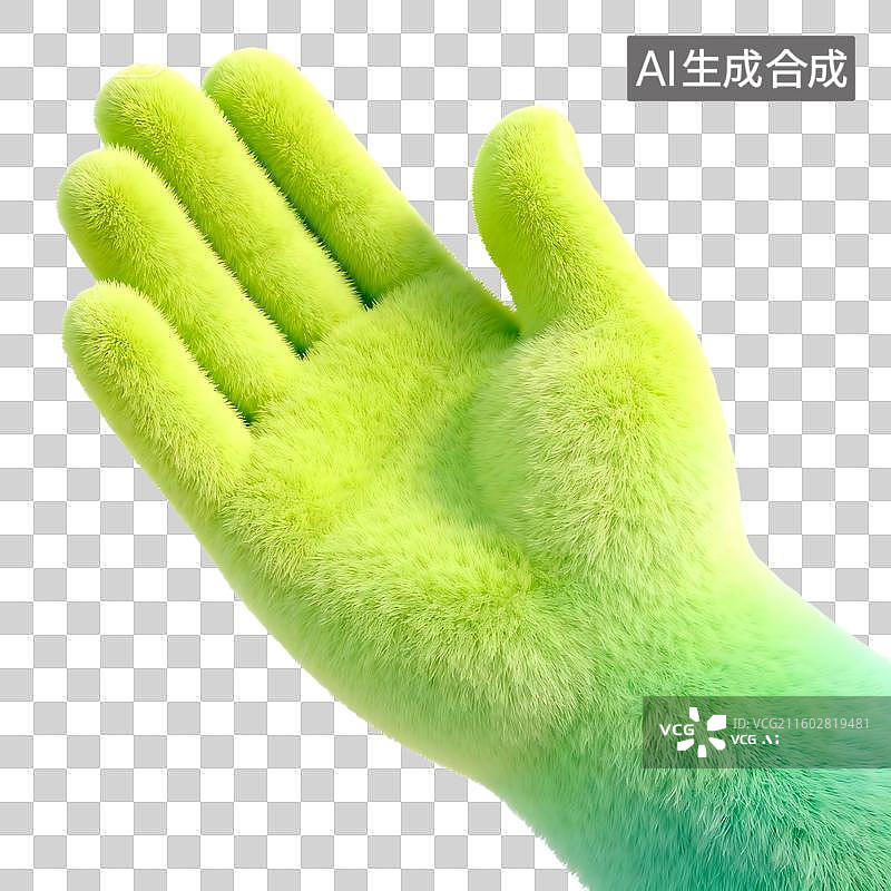 【AI数字艺术】可爱童趣毛绒风商务元素建模图片素材