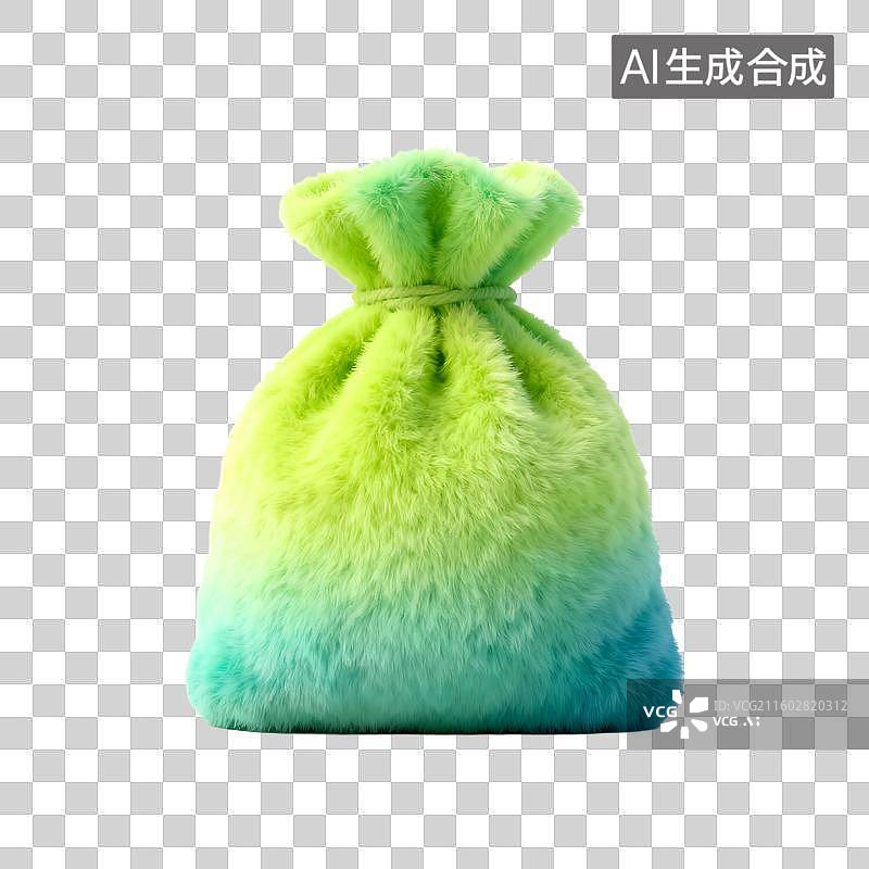 【AI数字艺术】可爱童趣毛绒风商务元素建模图片素材