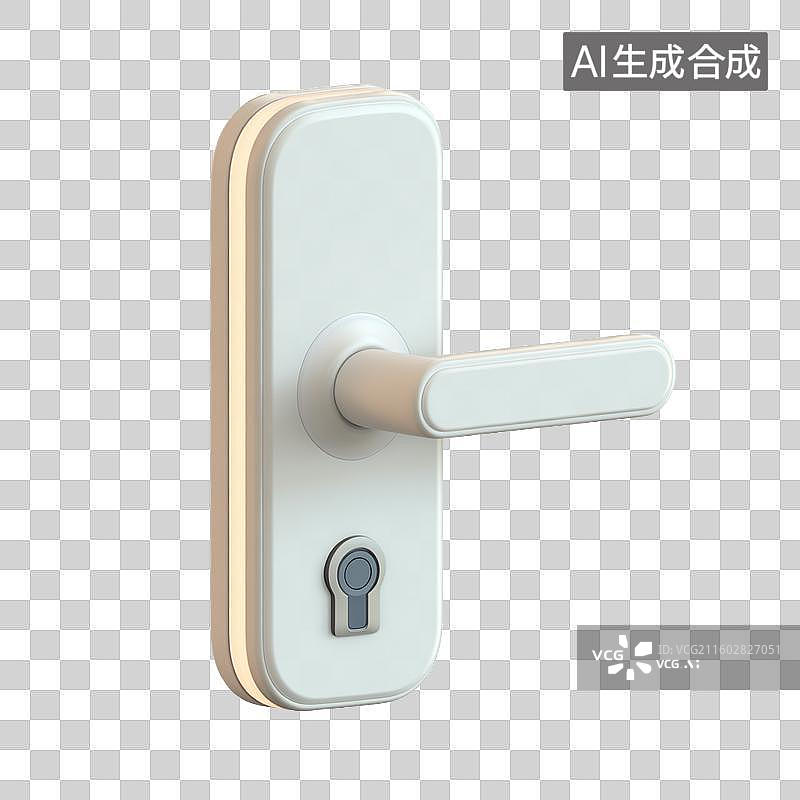 【AI数字艺术】智能家居门锁开关空调调节器控制图片素材