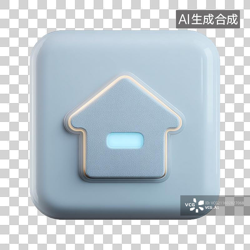 【AI数字艺术】智能家居门锁开关空调调节器控制图片素材