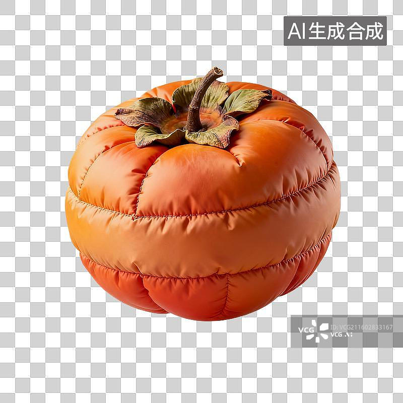 【AI数字艺术】膨胀风格的柿子图片素材