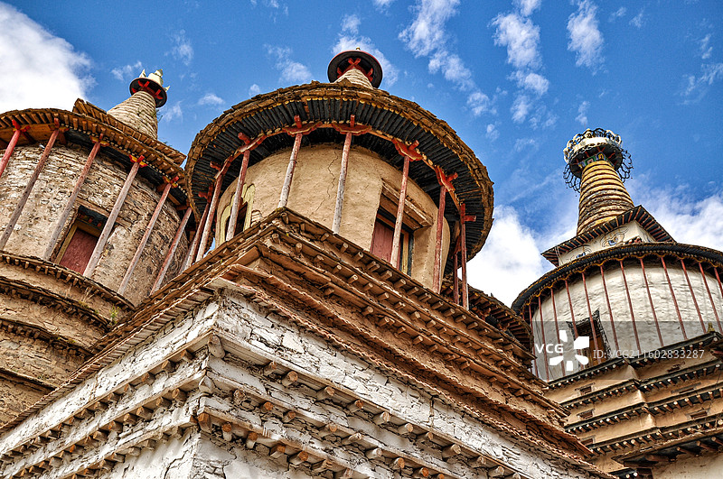 棒托寺，明清时期佛塔林图片素材