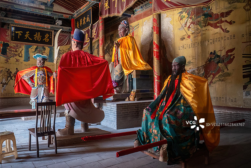 甘肃省嘉峪关市嘉峪关长城关帝庙景观图片素材