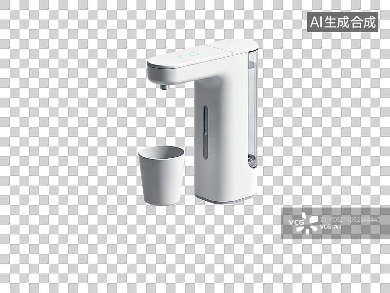 【AI数字艺术】净化饮水机卡通插画图片素材