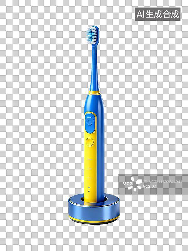 【AI数字艺术】电动牙刷卡通插画图片素材