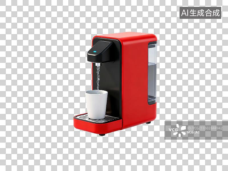 【AI数字艺术】净化饮水机卡通插画图片素材