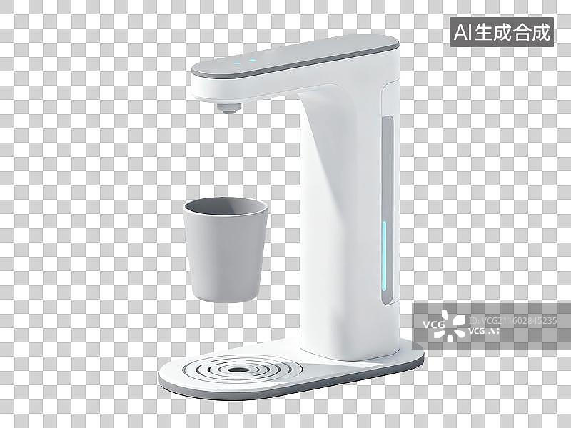 【AI数字艺术】净化饮水机卡通插画图片素材