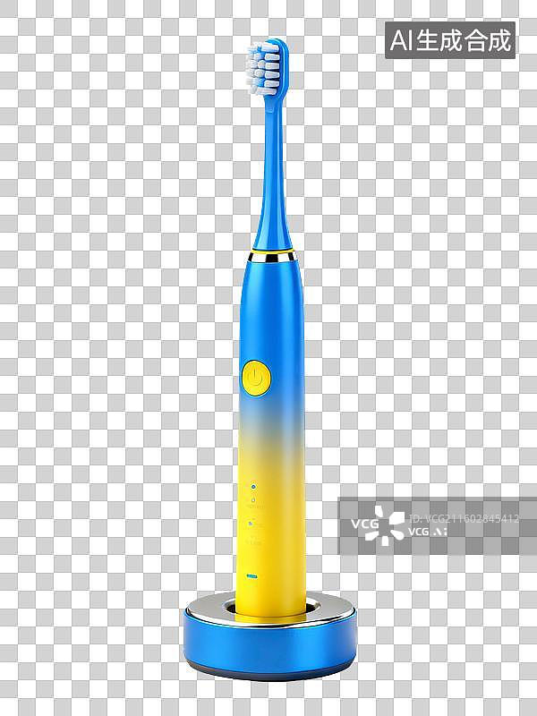 【AI数字艺术】电动牙刷元素插画图片素材