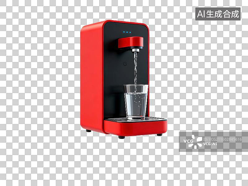 【AI数字艺术】净化饮水机卡通插画图片素材