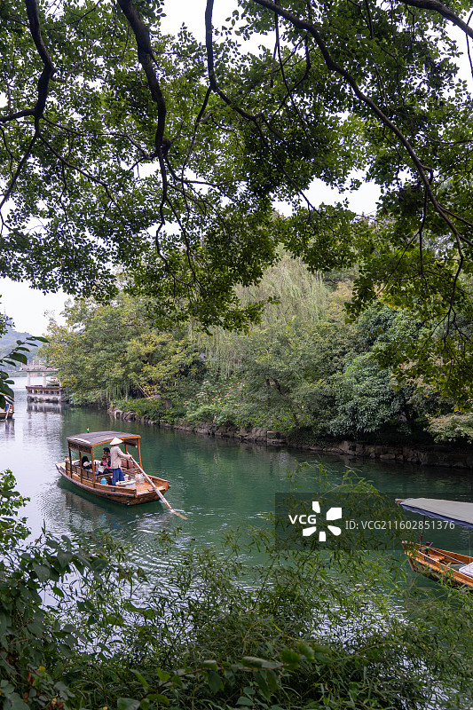 浙江杭州灵隐寺丁湖风光图片素材