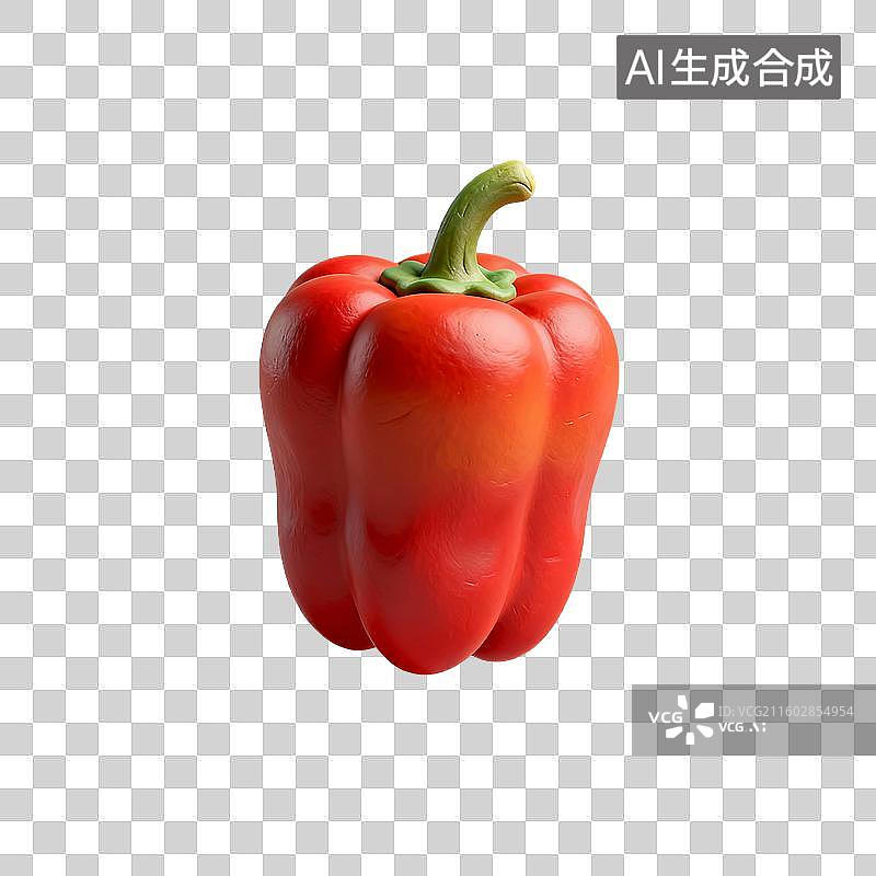 【AI数字艺术】粘土风格的红色辣椒图片素材