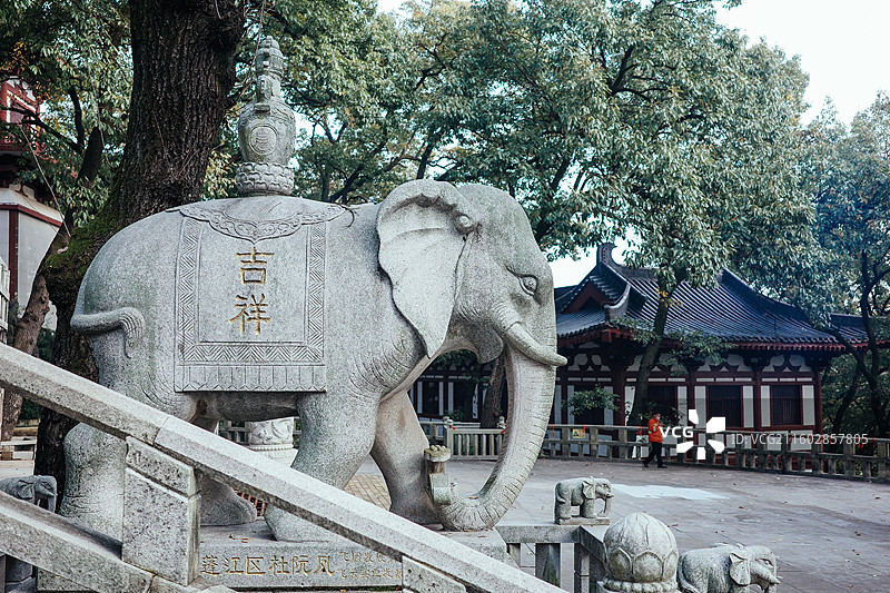 安徽合肥紫蓬山国家森林公园与西庐寺风光图片素材