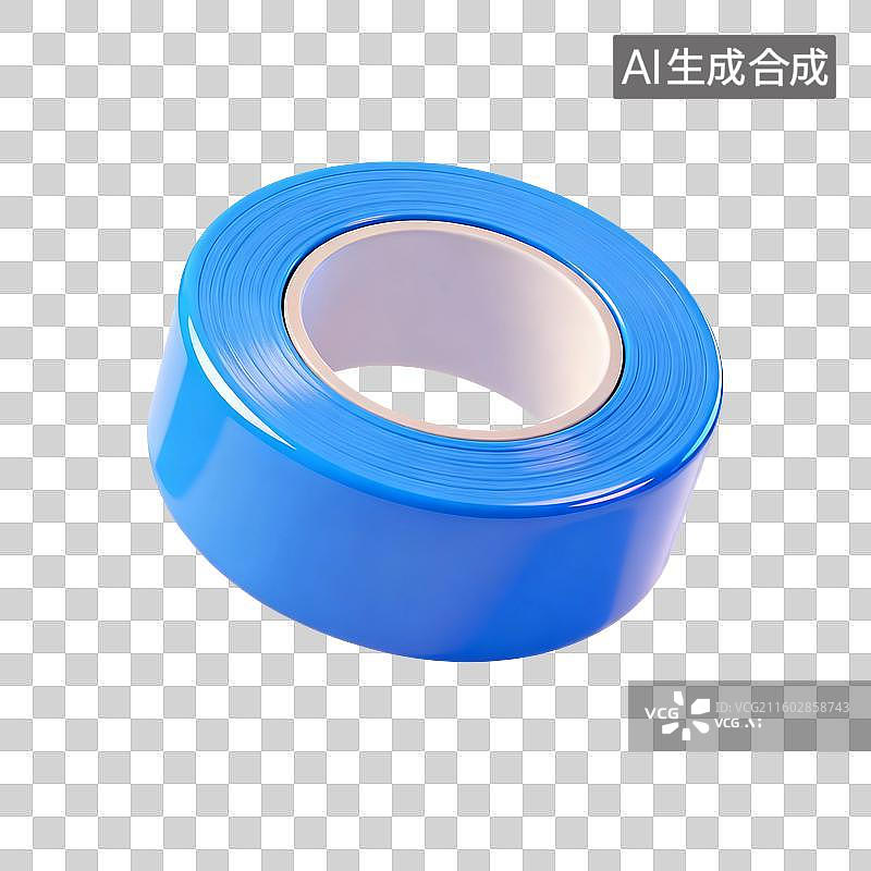 【AI数字艺术】3D渲染，胶带，透明胶，文具，办公用品，免抠元素图片素材