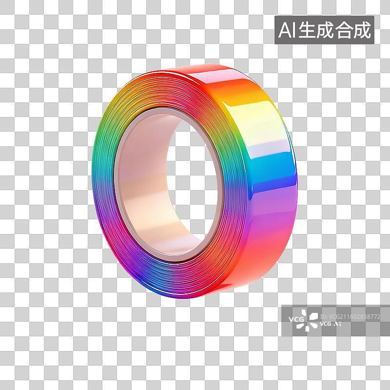 【AI数字艺术】3D渲染，胶带，透明胶，文具，办公用品，免抠元素图片素材