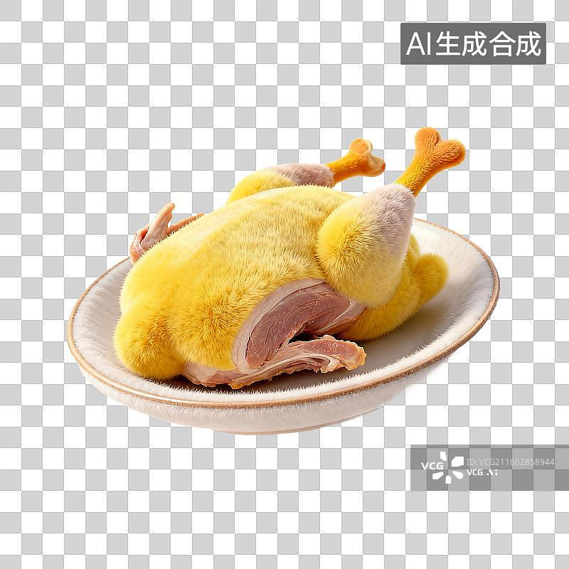 【AI数字艺术】毛绒风格的鸭子图片素材