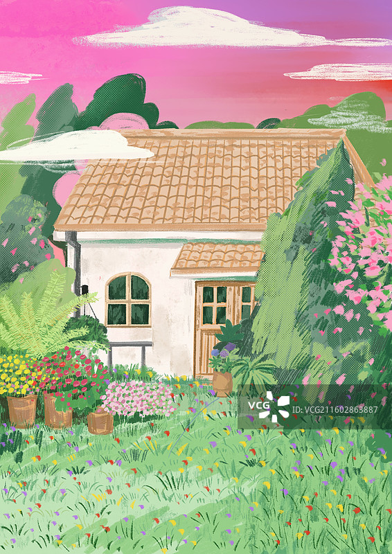 浪漫春日图片素材