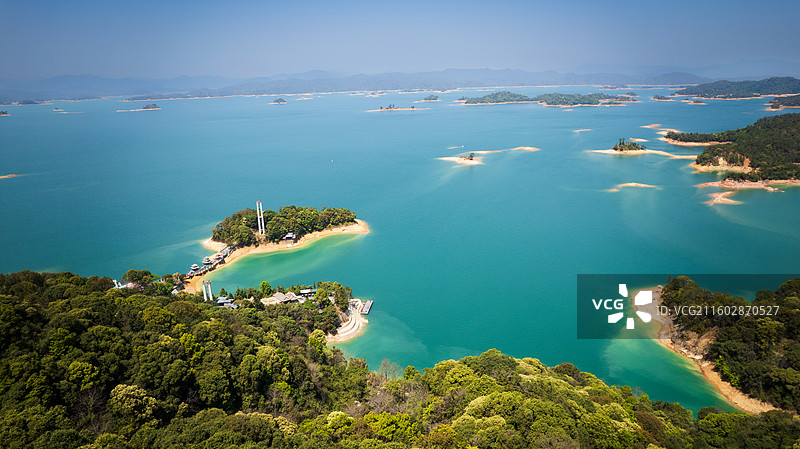 万绿湖航拍图片素材